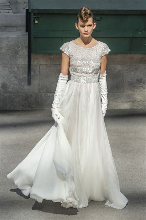 chanel wedding gown inspired by a communion dress|chanel brides.